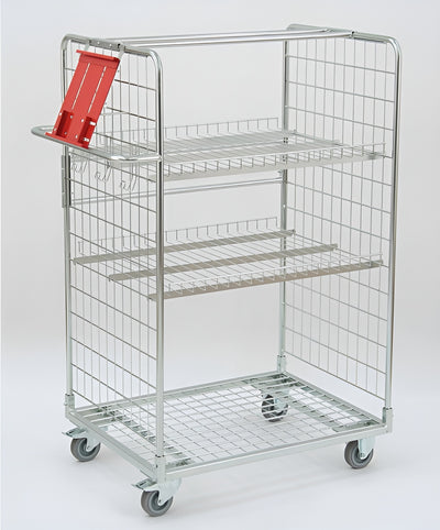 Pojemnik o dużej wytrzymałości 855x655 H1400 – Przemysłowa klatka na kółkach do bezpiecznego przechowywania