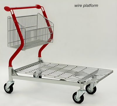 Wózek transportowy Vario 110 – Wózek z koszem stałym z platformą z drutu