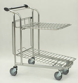 Wózek transportowy Vario WTP-3D – kompaktowy wózek z półką
