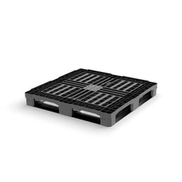 Solidna paleta plastikowa CP9 1140x1140x150mm – HDPE, otwarty pokład, podniesiona krawędź