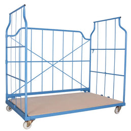 Meble Corlette Wózek 1200x1150x1850mm – 800kg Nośność, Stosowalny i Nestowalny Siatkowy Kontener na Rolkach