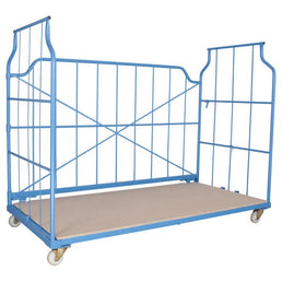 Meble Corlette Wózek 2400x1150x1850mm – 800kg Nośność, Możliwość Układania w Stos i Nestowania Siatkowy Kontener na Rolkach