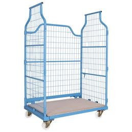 Meble Corlette Wózek 1200x800x1850mm – Nośność 800kg, Możliwość Układania w Stos i Nestowania, Siatkowy Kontener na Kołach
