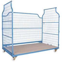 Meble Corlette Wózek 2000x1150x1850mm – Nośność 800kg, Możliwość Układania w Stos i Nestowania, Siatkowy Kontener na Kółkach