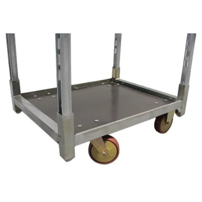 Duński wózek roślinny z 3 regulowanymi półkami – 715x565x1250mm, stalowa rama ocynkowana