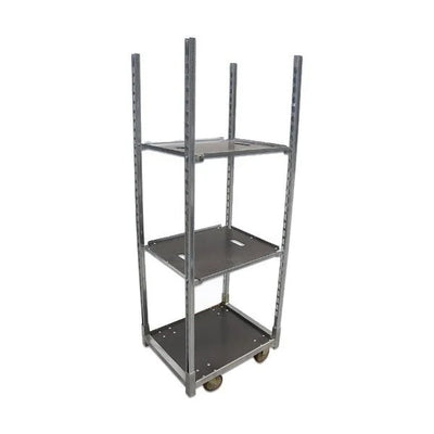 Duński wózek roślinny z 3 regulowanymi półkami – 715x565x1250mm, stalowa rama ocynkowana