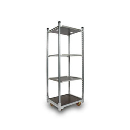 Duński wózek roślinny z 3 regulowanymi półkami – 715x565x1900mm, stalowa rama ocynkowana