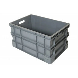 Euro Plastikowa Skrzynka Stackingowa – 600x400x330mm – 65L – Wzmocniona Podstawa