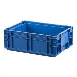 KLT Plastikowy Pojemnik Stackingowy – 396x297x147.5mm – 17.35 Litry – Wzmocnione Ściany – 8 Otworów w Dnie