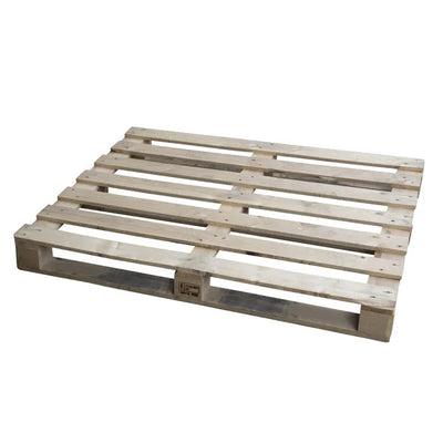 Używana jednorazowa drewniana paleta – 1200x1000x146mm – 7 desek