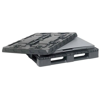 Składany plastikowy pojemnik paletowy – 1227x1027x965mm – 815L – Składany