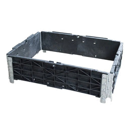 Kołnierz do palet plastikowych – 1200x1000x200mm – 4 zawiasy – Składany i trwały plastik PE