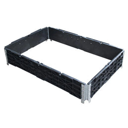 Kołnierz do palet plastikowych – 1200x800x200mm – 4 zawiasy – Składany i trwały plastik PE