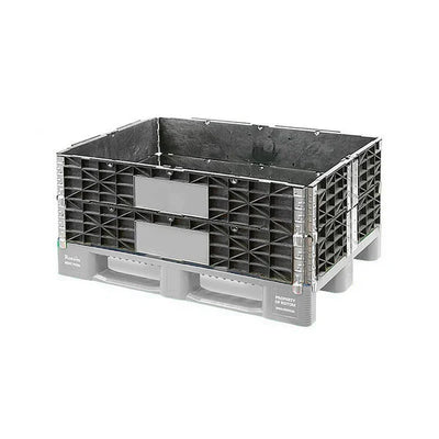 Kołnierz do palet plastikowych – 1200x800x200mm – 6 zawiasów – składany plastik PE