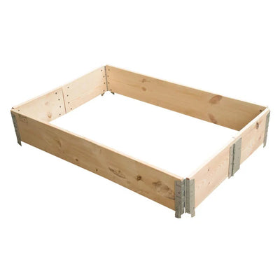 Drewniana obręcz paletowa – 1200x800mm – Nowa – 6 zawiasów – Składana i oszczędzająca miejsce – ISPM-15 poddana obróbce cieplnej