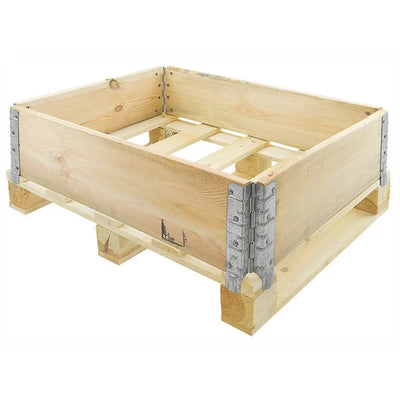 Drewniana obręcz paletowa – 800x600mm – Nowa – Składana z ocynkowanymi zawiasami