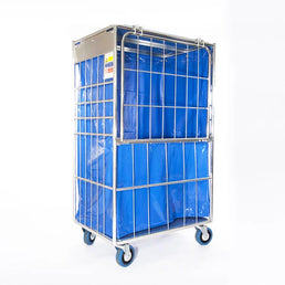 Laundry Roll Container – 900x665x1660mm, Fully Enclosed with Plastic Lining, 500kg Capacity