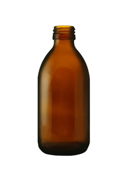 250ml bursztynowa butelka szklana Alpha