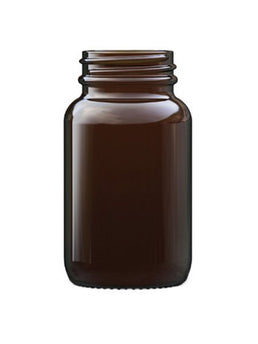 100ml Bursztynowy Słoik Szklany na Proszek
