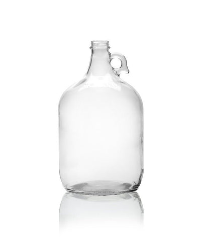 1 galon (128oz) przezroczysty szklany dzbanek Growler z uchwytem