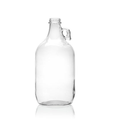 0,5 galona (64 oz) przezroczysty szklany dzbanek Growler z uchwytem