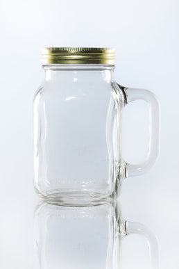 630ml Szklany słoik Mason z uchwytem