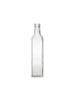 500ml Butelka z białego szkła flint Marasca do oliwy z oliwek (z gwintem)