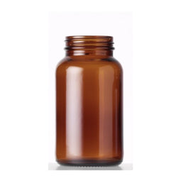 250ml (8oz) Szklany Słoik na Proszek z Bursztynowego Szkła