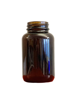 120ml (4oz) Butelką szklaną z bursztynowego szkła na proszek