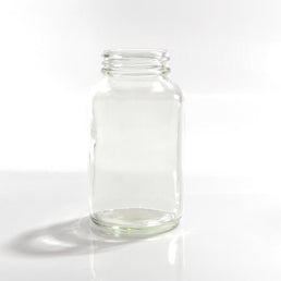 120ml (4oz) Butelką z białego szkła flint do proszku