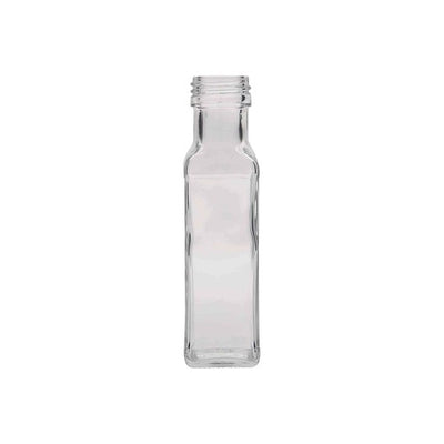 100ml Square Marasca Glass Bottle – Oil & Sauce Bottle with 31.5mm Tamper Evident Cap