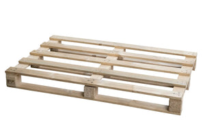 One-Way Wooden Pallet 1200 × 800 × 120 mm – Used – 400 kg Dynamic Load