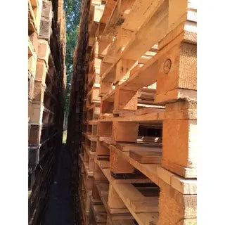 One-Way Wooden Pallet 1200 × 1000 × 120 mm – Used – 400 kg Load