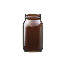 200ml Amber Powder Glass Jar – UV Protective Cosmetic & Storage Jar