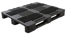 Heavy Duty Plastic ISO Pallet 1200 x 1000 x 145mm with 3 Runners – 1300kg Dynamic Load | Rackable
