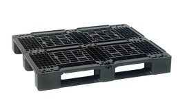 Heavy Duty Plastic ISO Pallet 1200 x 1000 x 150mm – Open Deck with Raised Edge | Rackable