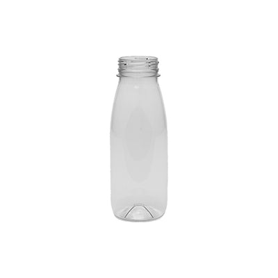 250ml Round PET Juice Bottle – Clear rPET Bottle with 38mm Neck