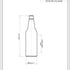500ml Green Glass Ale Beer Bottle – 29mm Crown Cork Finish