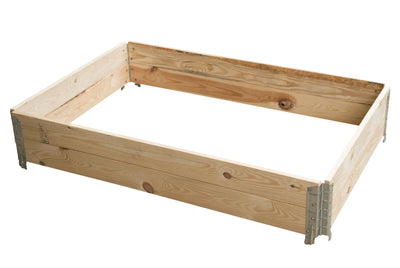 B-Grade Wooden Pallet Collar 1200 x 800 x 200mm | 4-Hinge Foldable Euro Pallet Collar | ISPM 15 Certified