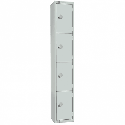 4 Door Contract Steel Locker with Cam - Key Lock, 300 x 450mm