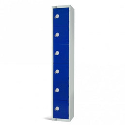 6 Door Contract Steel Locker with Cam - Key Lock, 300 x 300mm