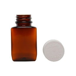 66ml Dalplas Amber Tablet Bottle with Child-Resistant Cap – Pharmaceutical Container