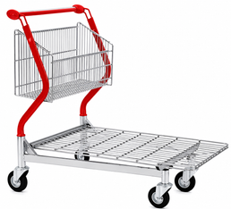 Wózek transportowy Vario 110 – Wózek z koszem stałym z platformą z drutu