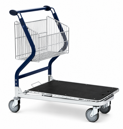 Wózek transportowy Vario 90S – Składany wózek koszowy z platformą z sklejki
