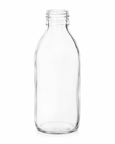 60ml Przezroczysta szklana butelka Alpha