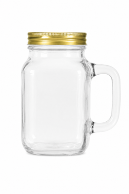 630ml Szklany słoik Mason z uchwytem