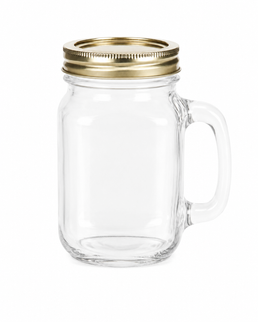 450ml Szklany słoik Mason z uchwytem
