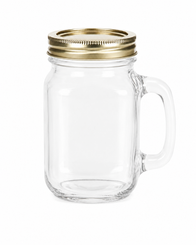 450ml Szklany słoik Mason z uchwytem