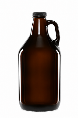 64 oz/1.84 Litra bursztynowy dzbanek szklany z uchwytem