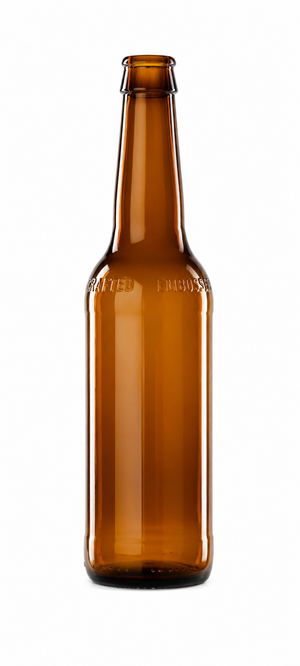 330ml butelka piwa bursztynowego z koronką